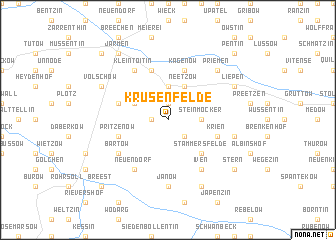 map of Krusenfelde