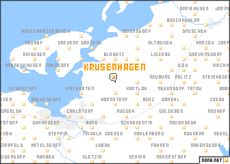 map of Krusenhagen