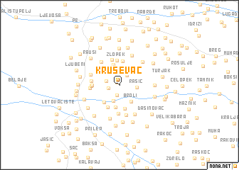 map of Kruševac