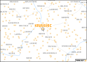 map of Kruševac