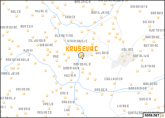 map of Kruševac