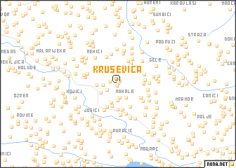 map of Kruševica