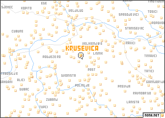 map of Kruševica