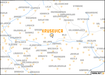 map of Kruševica