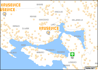 map of Kruševice