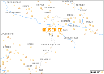 map of Kruševice