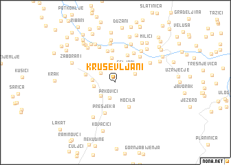 map of Kruševljani