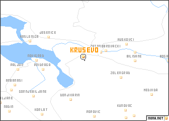 map of Kruševo