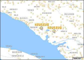 map of Kruševo