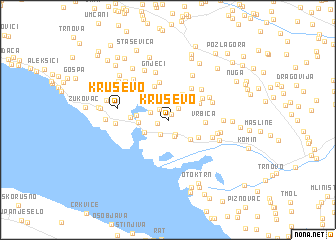 map of Kruševo