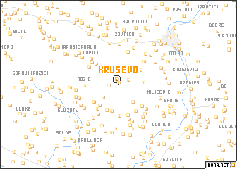 map of Kruševo