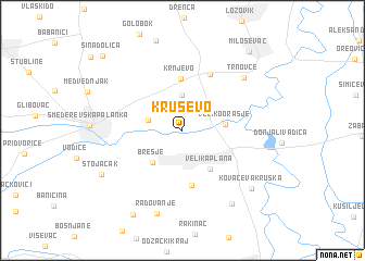 map of Kruševo