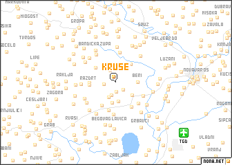 map of Kruse