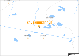 map of Krushino-Kanava