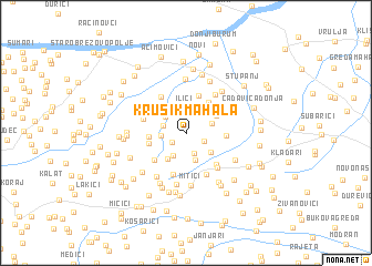 map of Krušik-Mahala