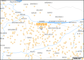 map of Krušik