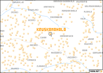 map of Kruska Mahala