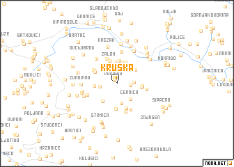 map of Kruška