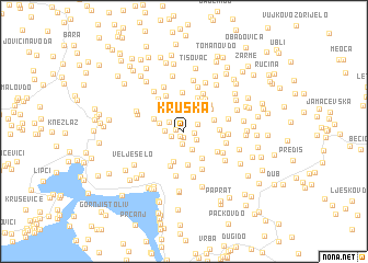 map of Kruška