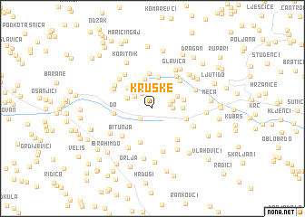 map of Kruške