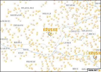 map of Kruške