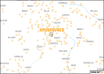 map of Kruškovače