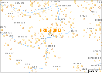 map of Kruškovci