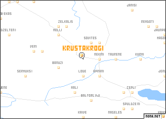 map of Krustakrogi