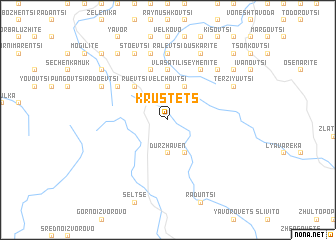 map of Krŭstets