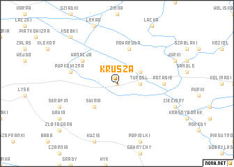 map of Krusza