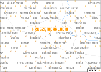 map of Kruszenica Włodki