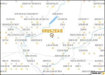 map of Kruszewo