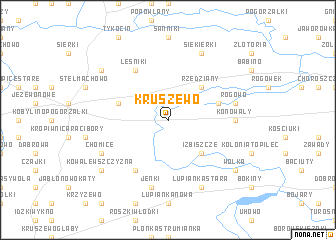 map of Kruszewo