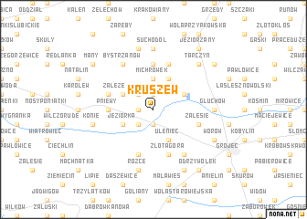 map of Kruszew