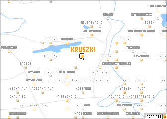 map of Kruszki