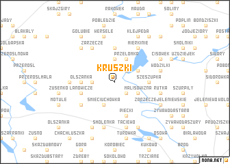 map of Kruszki