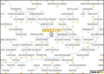 map of Kruszyny