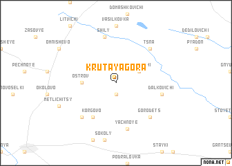 map of Krutaya Gora