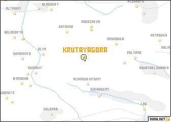 map of Krutaya Gora