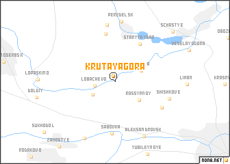 map of Krutaya Gora