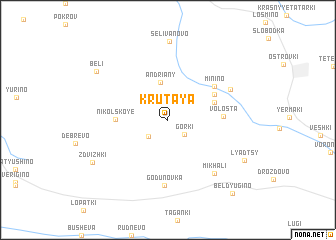 map of Krutaya