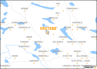 map of Krutebo