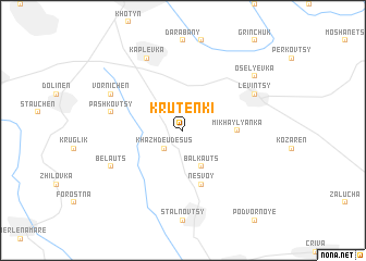 map of Krutenʼki