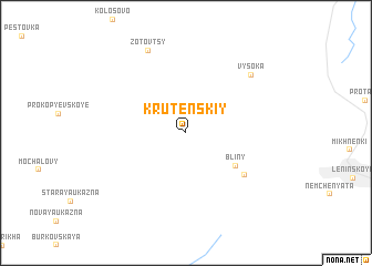 map of Krutenskiy