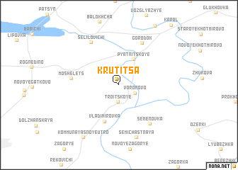 map of Krutitsa