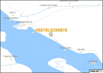 map of Krutolozhnoye