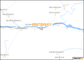 map of Krutovskiy