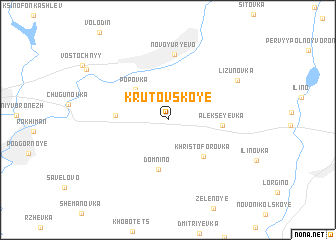 map of Krutovskoye