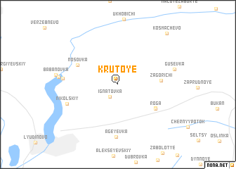 map of Krutoye