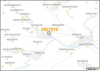 map of Krutoye